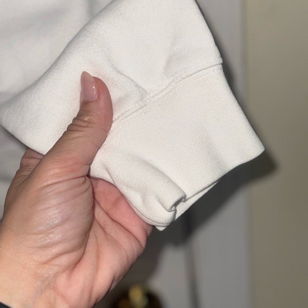 Nike White Hoodie with Brown Logo - Picture 5 of 6